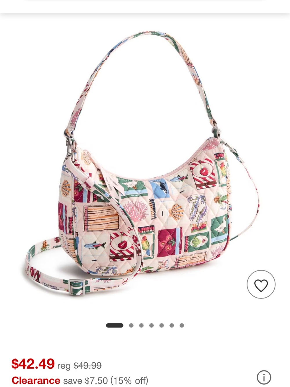 Vera Bradley matchbook Shoulder Bag